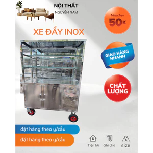 Tủ inox bán bánh mì kích thước 50x80x160 ( nhận đặt hàng theo y/cầu)