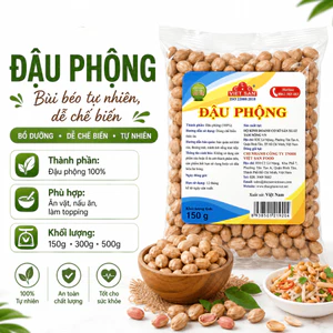 Đậu Phộng Hạt Đậu Phộng Rang Việt San 150g/300g/500g - Đậu Phộng Rang Không Vỏ Hạt To Béo Bùi
