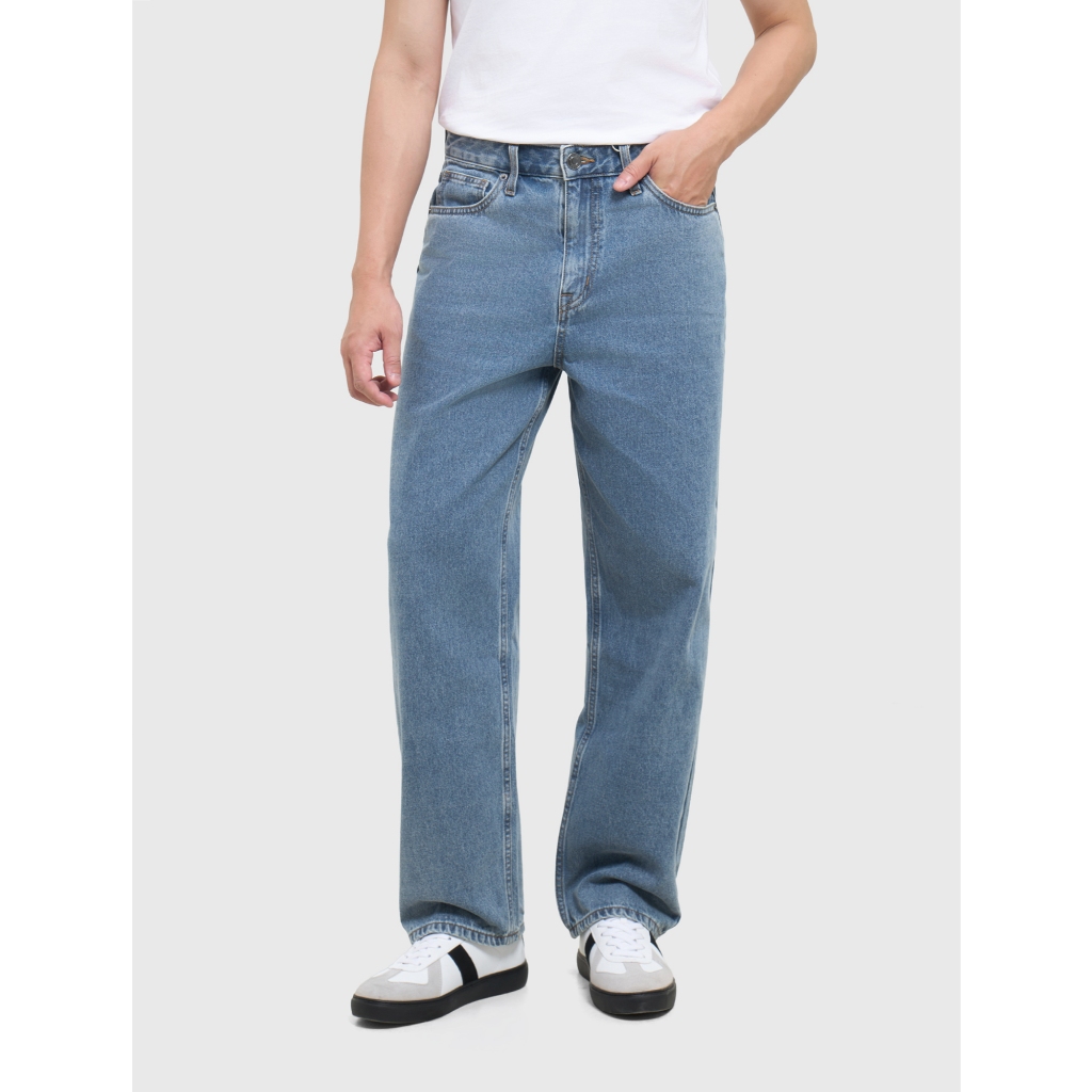 Quần jeans nam CANIFA dáng regular form suông trơn 8BJ26S002