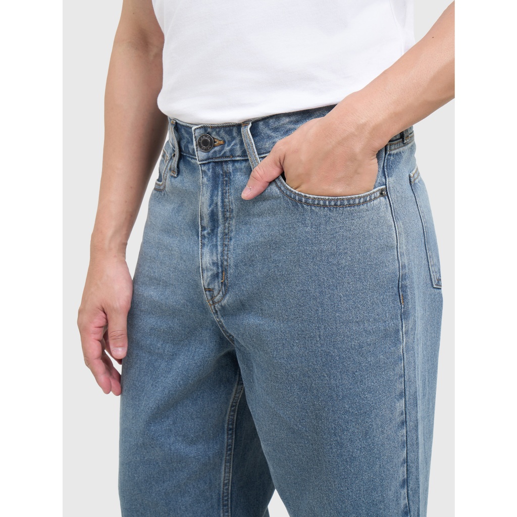 Quần jeans nam CANIFA dáng regular form suông trơn 8BJ26S002