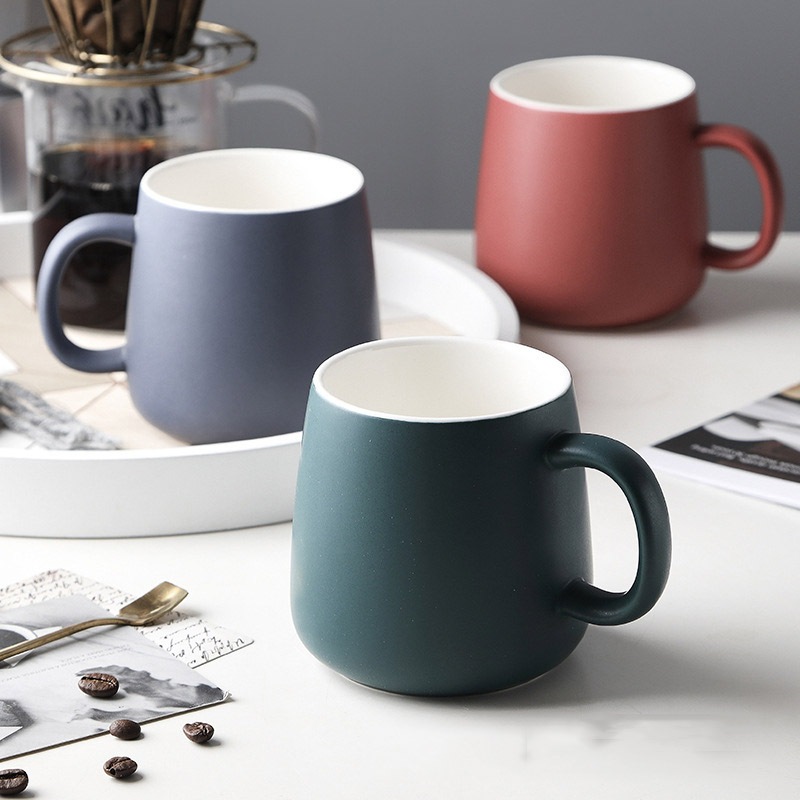 Cốc uống nước gốm sứ tông màu pastel