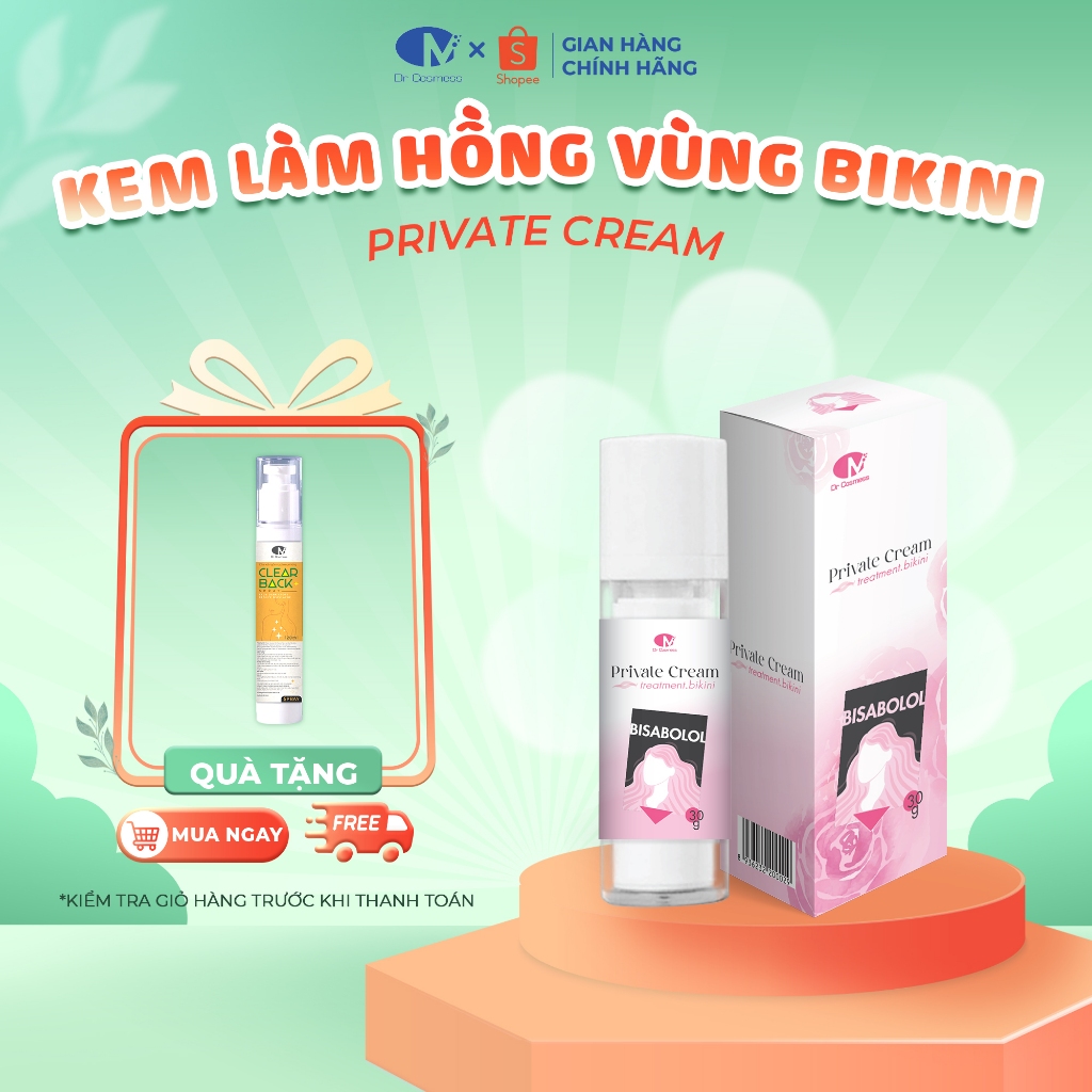 Kem Dưỡng Giảm Thâm Vùng Bikini, Làm Hồng Tự Nhiên Hiệu Quả, An Toàn, Không Gây Kích Ứng Dr Cosmess