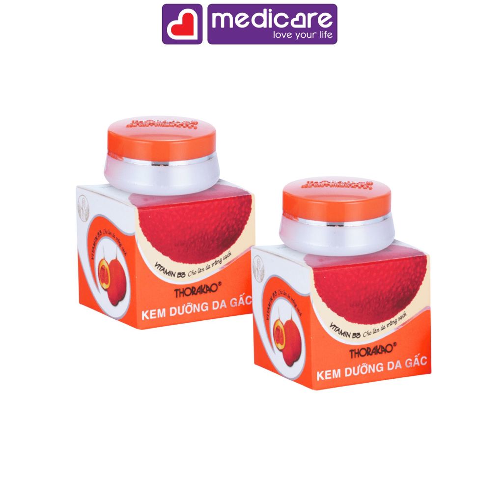 COMBO Kem Gấc THORAKAO dưỡng trắng da 3g
