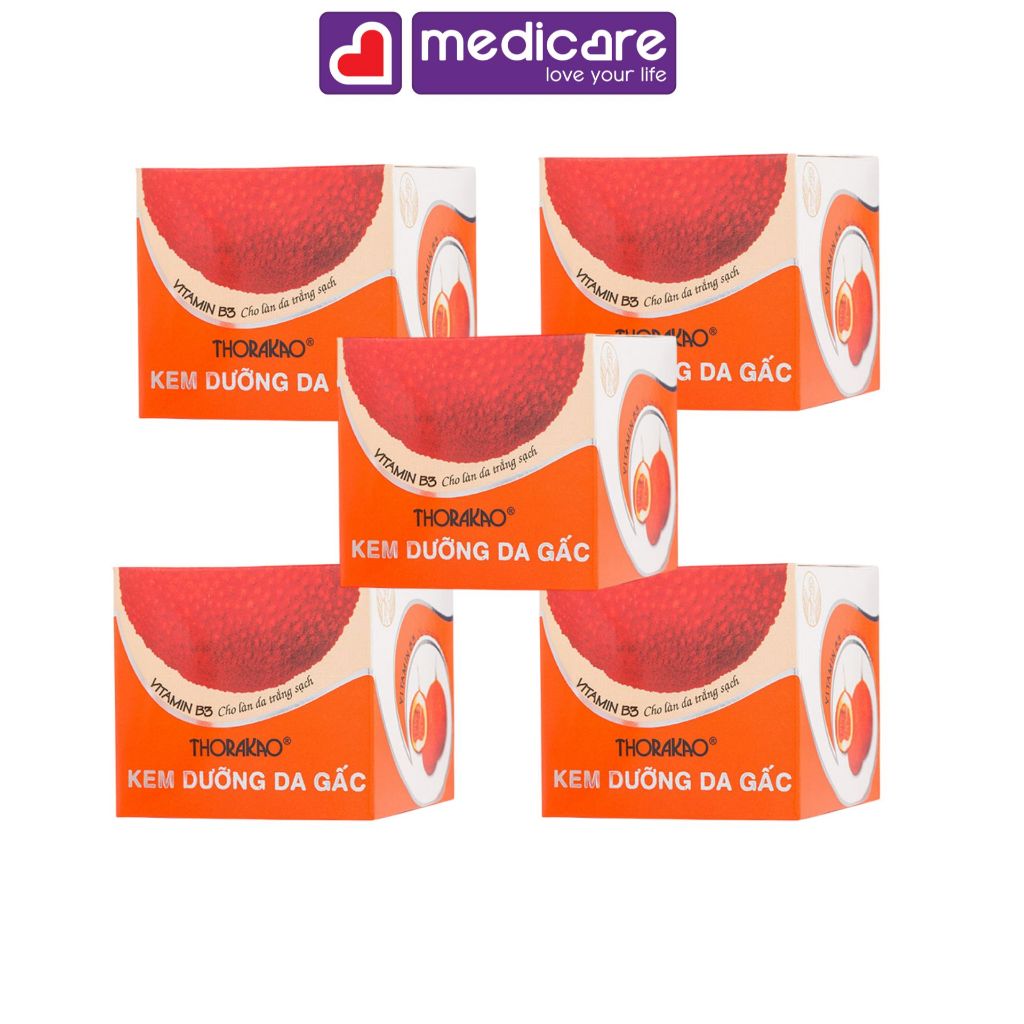 COMBO Kem Gấc THORAKAO dưỡng trắng da 3g