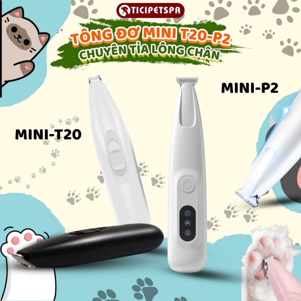 Tông Đơ Mini Cắt Lông Bàn Chân, Tỉa Lông Mắt, Lông Đuôi Cho Chó Mèo, Tông Đơ Cắt Tỉa Lông Chó Mèo Mẫu Mới 2026 TICIPET