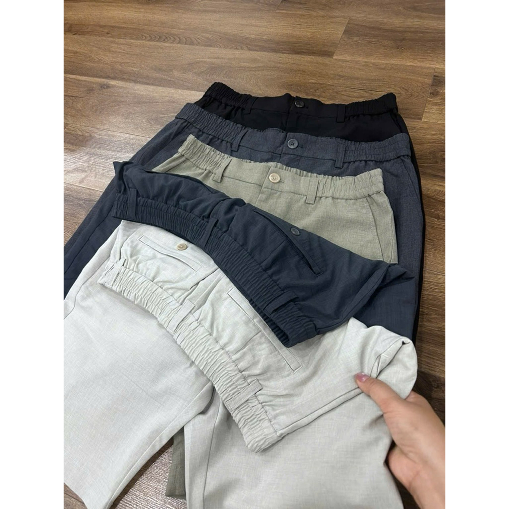 Quần short nam vải đũi xuất Hàn xuất dư