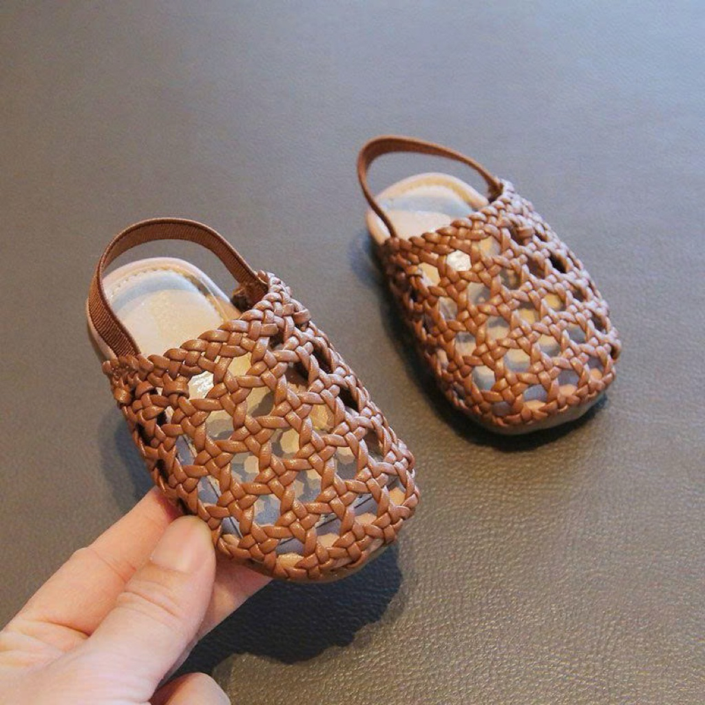 (Order - Đo chân bé +1cm => size giày) Dép quai rọ mùa hè thoáng mát phù hợp đi biển, đi chơi dành cho bé gái