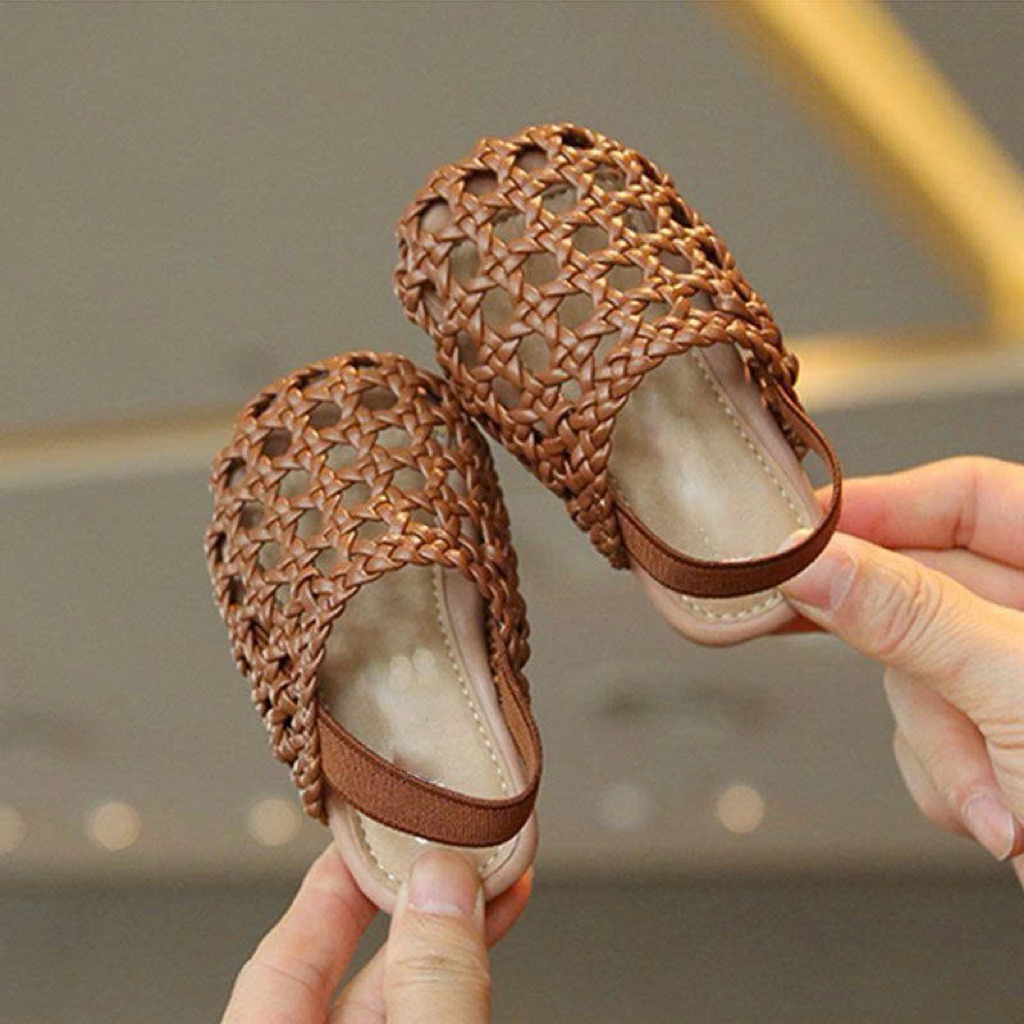 (Order - Đo chân bé +1cm => size giày) Dép quai rọ mùa hè thoáng mát phù hợp đi biển, đi chơi dành cho bé gái