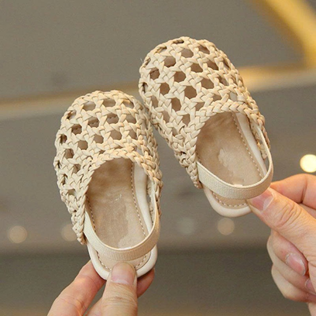 (Order - Đo chân bé +1cm => size giày) Dép quai rọ mùa hè thoáng mát phù hợp đi biển, đi chơi dành cho bé gái
