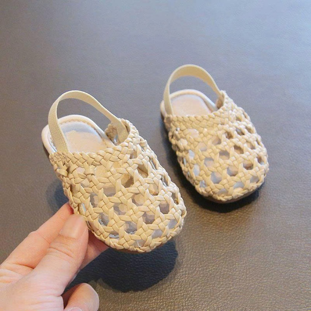 (Order - Đo chân bé +1cm => size giày) Dép quai rọ mùa hè thoáng mát phù hợp đi biển, đi chơi dành cho bé gái