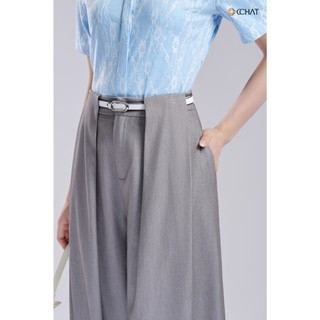 Quần Ống Rộng 𝐂𝐂𝐇𝐀𝐓 Dáng Suông Kiểu Marius Xếp Ly Chất Liệu Tuytsi Cao Cấp 25QDS2032ST