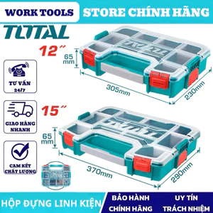 Hộp nhựa đựng linh kiện nhiều ngăn TOTAL TPBX1151, TPBX1121 DNTT