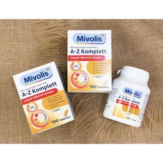 Vitamin Tổng Hợp Mivolis A Z Depot Ab Cho Người Trên 50 Tuổi, 100 Viên - Hàng Đức Chính Hãng