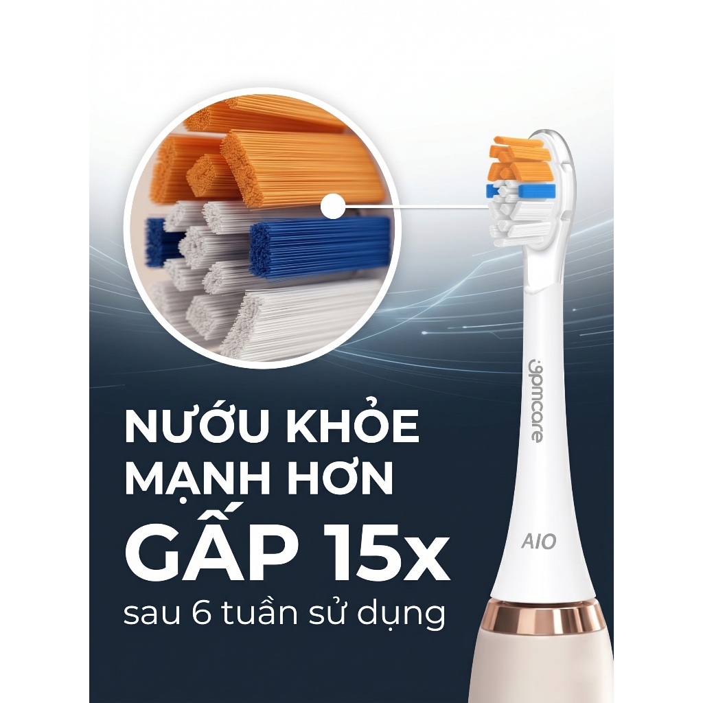 Đầu Bàn Chải Nâng Cao 9PMCARE AIO (All-in-One) - tương thích với Philips Sonicare