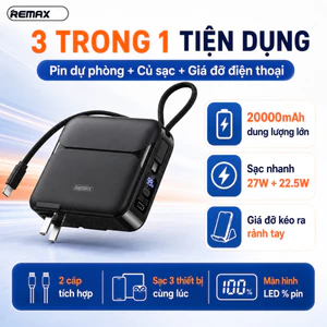 Pin sạc dự phòng đa năng REMAX RPP-553 20000mAh Sạc Nhanh 27W 3C - Bảo Hành 12 Tháng 1 Đổi 1