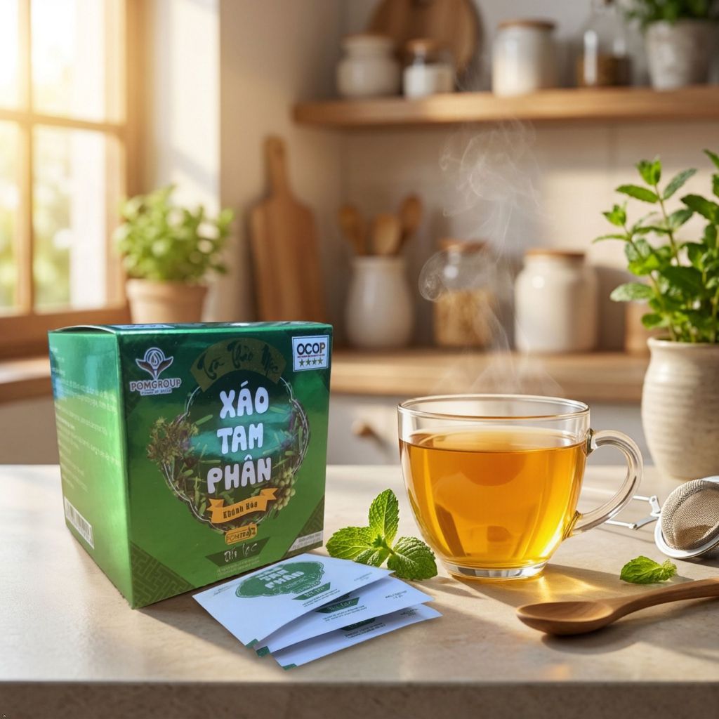 Trà Xáo Tam Phân Khánh Hòa - Hỗ trợ mát gan, thanh nhiệt | 100% Nguyên Liệu Tự Nhiên Khánh Hòa
