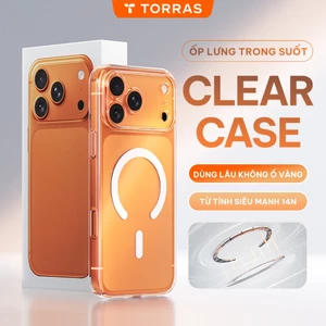 Ốp Lưng iPhone Trong Suốt TORRAS Bảo Hành Kèm Bảo Vệ Camera 17 Pro Max 15 16 14 13 12 11 Plus Air