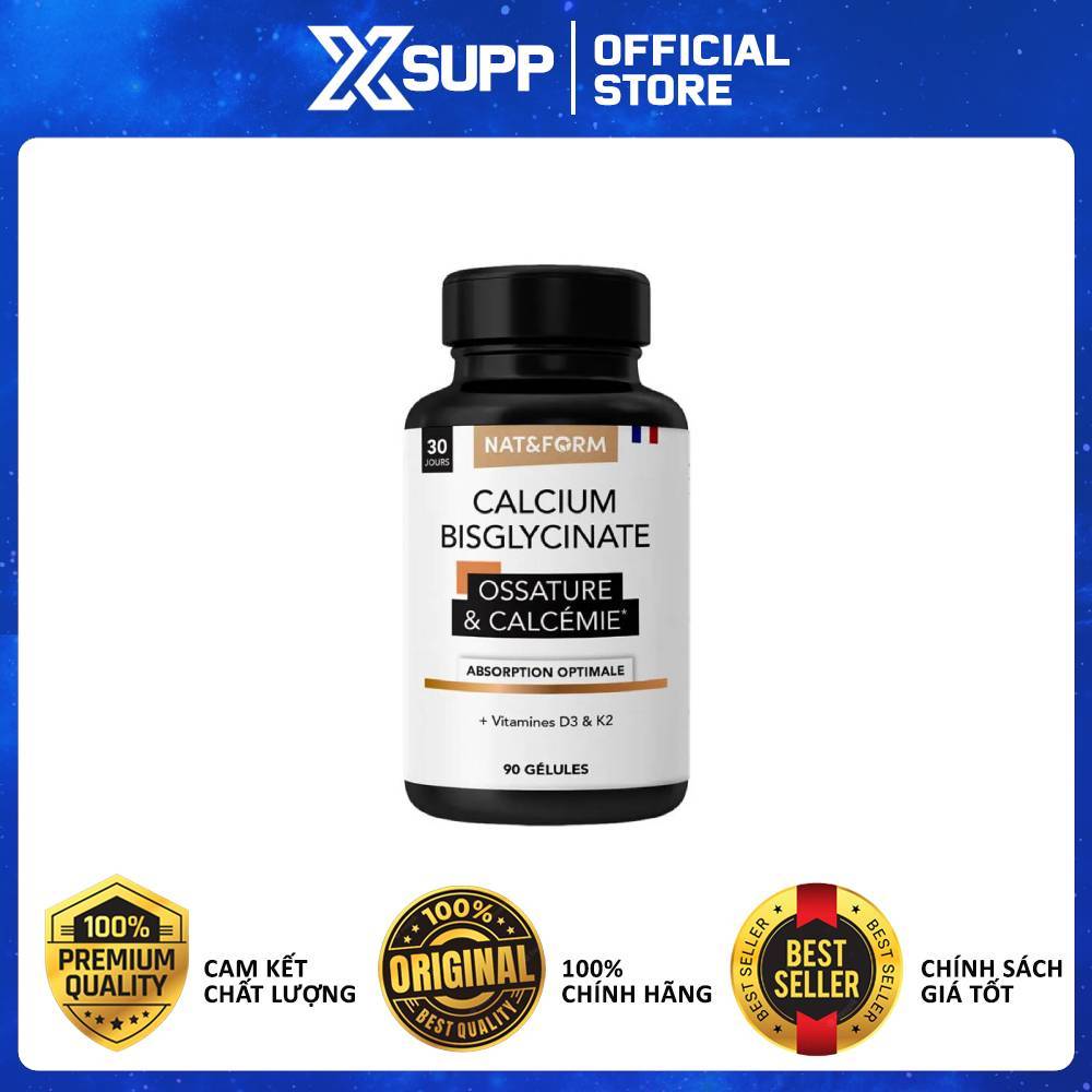 Nat&Form Calcium Bisglycinate – Bổ sung canxi cho cơ thể