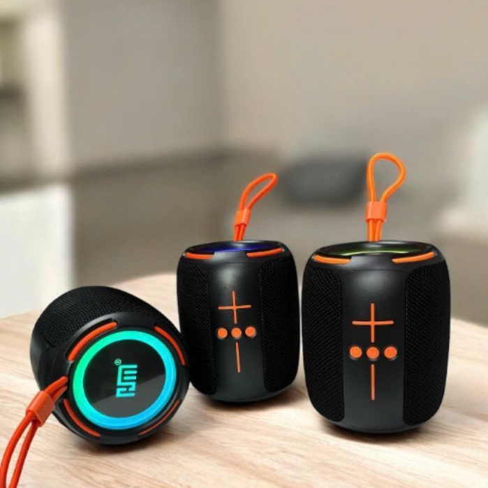 * Loa Bluetooth HM837 Mini Bass Mạnh Ghép 2 Loa Pin Trâu . Chống Nước IPX6