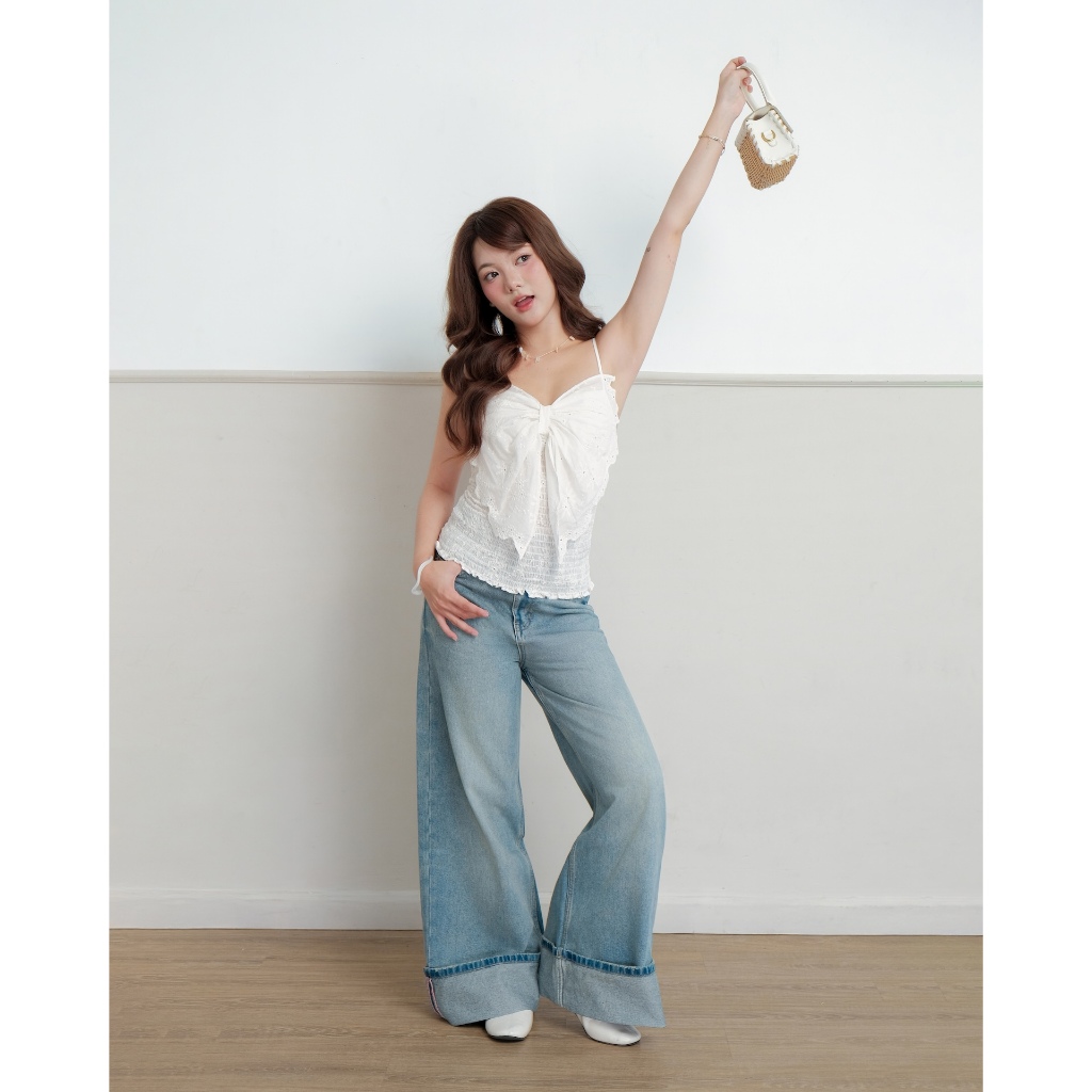 Quần Jean Nữ ROBAD PANTS Denim Lật Lai Năng Động SECODEE