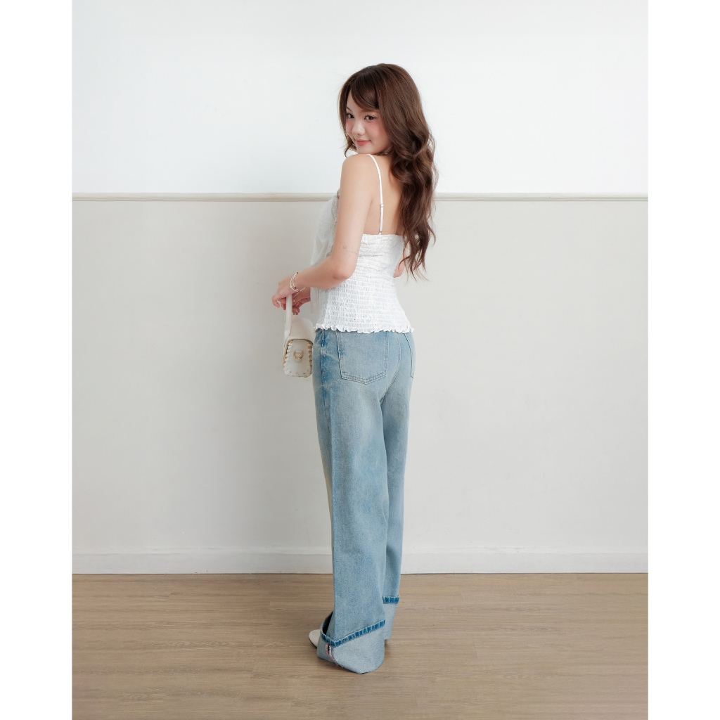 Quần Jean Nữ ROBAD PANTS Denim Lật Lai Năng Động SECODEE