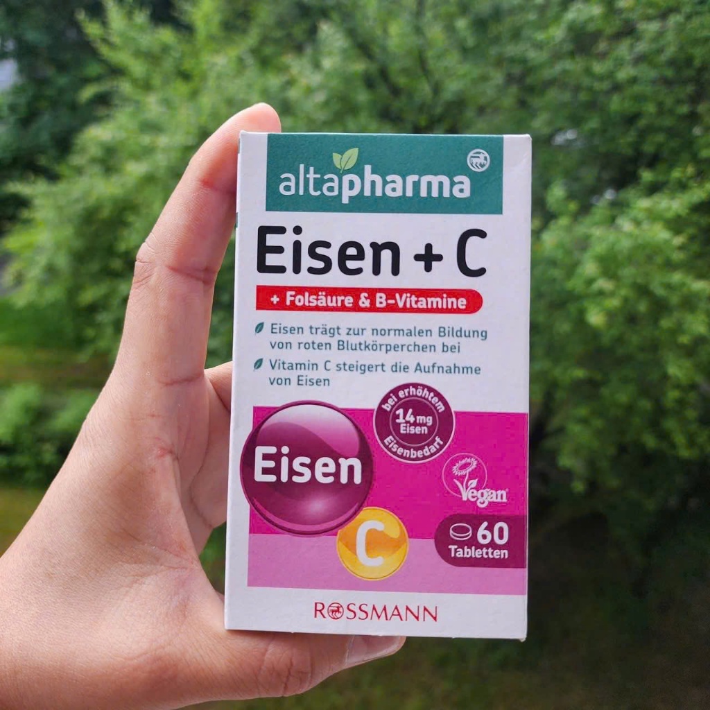 VIÊN SẮT BỔ SUNG SẮT Altapharma Eisen của ĐỨC