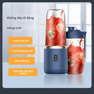 Máy Xay Sinh Tố Cầm Tay Cốc Xay Sinh Tố Máy Xay Hoa Quả Máy Xay Sinh Tố Mini Máy Xay Sinh Tố Sạc USB Tiện Lợi