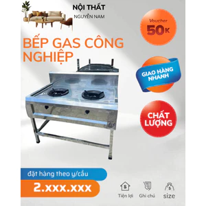 bếp gas Công Nghiệp giá xưởng inox 100% ( nhận đặt hàng theo y/cầu)