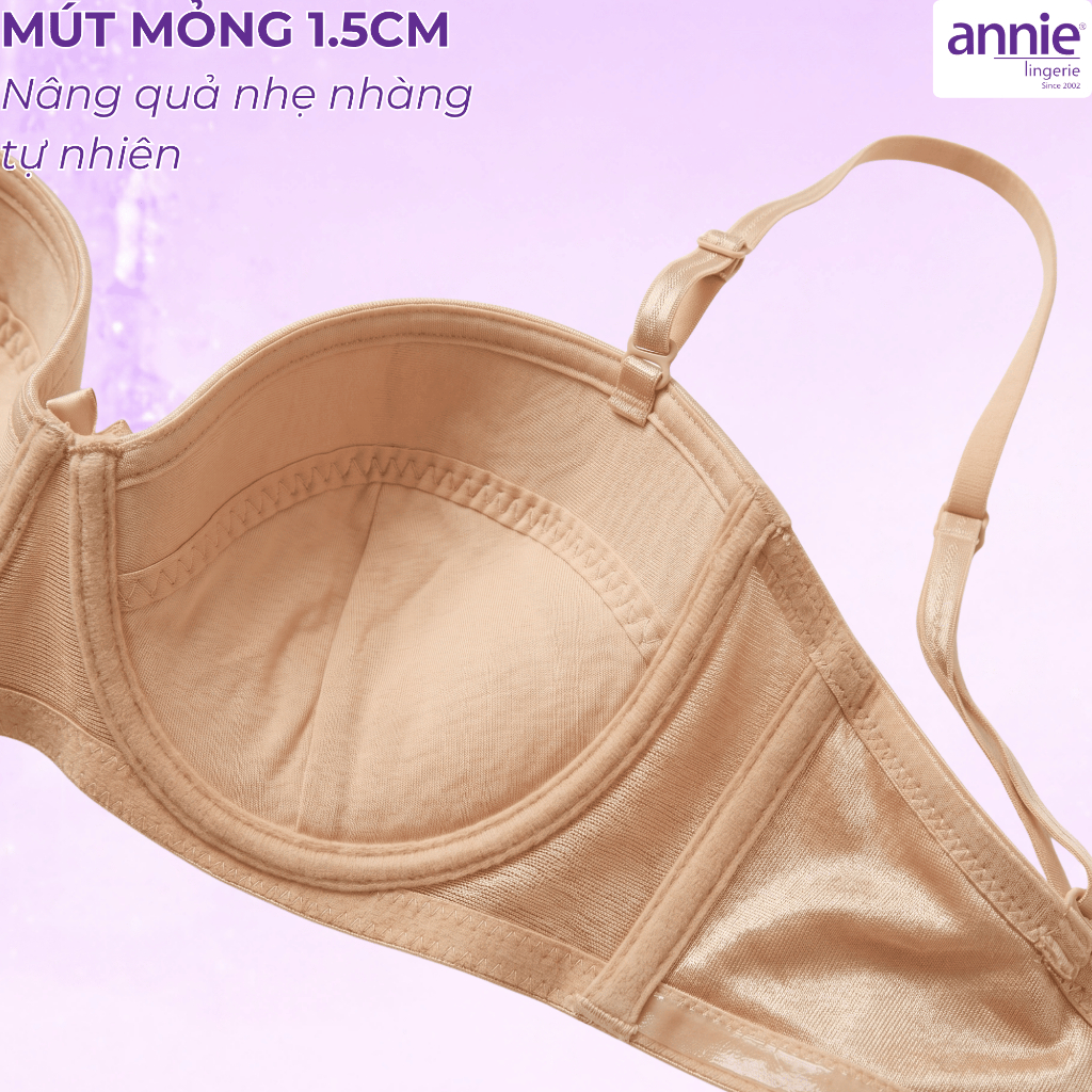 [TĂNG 1 SIZE] Combo 2 Áo Ngực Nữ annie lingerie BRA8149 Đệm Mỏng Nâng Đẩy Siêu Nhẹ, Áo Lót Nâng Ngực Tạo Khe Tự Nhiên