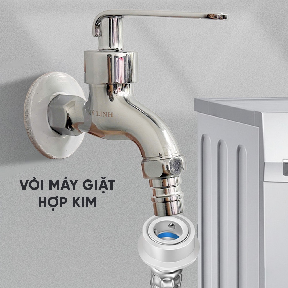 Vòi nước hợp kim kẽm mạ đồng Mỹ Linh, vòi hồ tay gạt tiện lợi, chống gỉ sét, XJQH-057