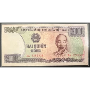 Sưu Tầm Việt Nam 2000 Đồng 1987 ( Seri Ngẫu Nhiên)