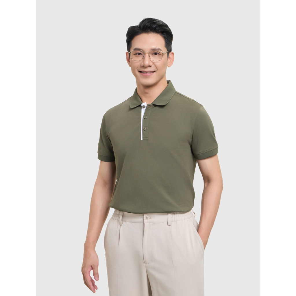 Áo Polo nam CANIFA ngắn tay phom dáng cơ bản mặc đi làm đi chơi 8TP26A003