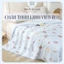 Chăn thun lạnh viền ren, chăn hè họa tiết Naya House mềm mại thoáng mát kích thước 2mx2m3 CH13