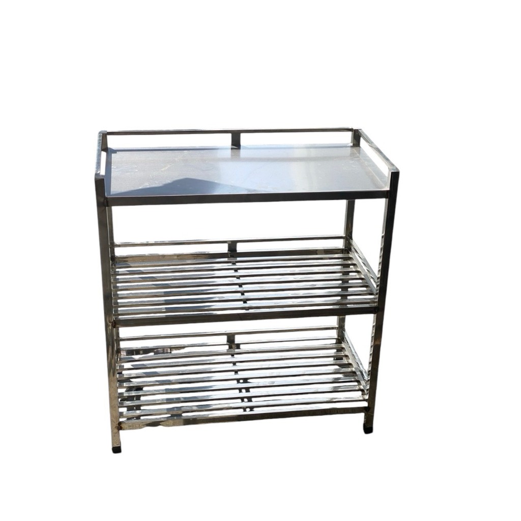 Kệ Chén Bát Inox 3 Tầng Song – Đa Năng, Chắc Chắn, Đựng Đồ Nhà Bếp Gọn Gàng( nhận đặt hàng theo y/cầu)