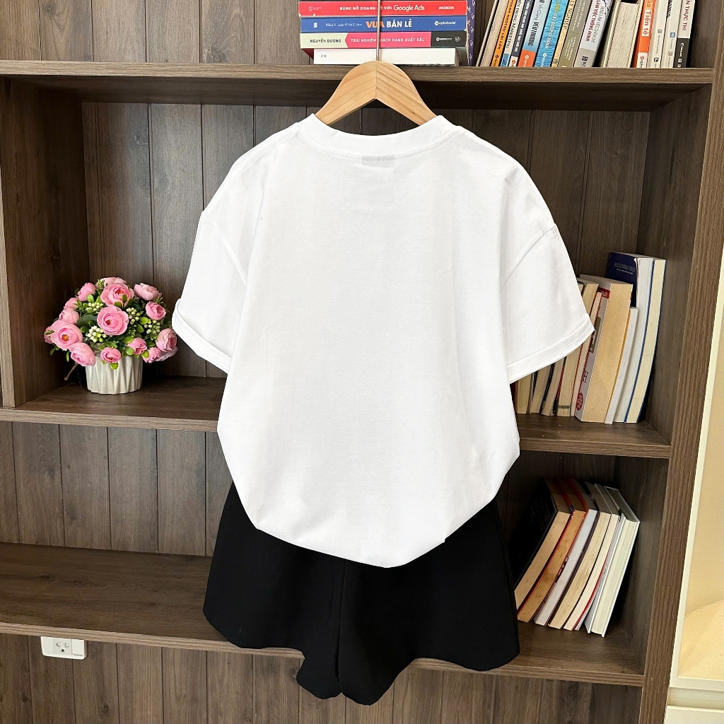 Áo Thun Mirage Hoạt Hình Màu Trắng Chất 100% Cotton Mềm Mịn Thoáng Mát.