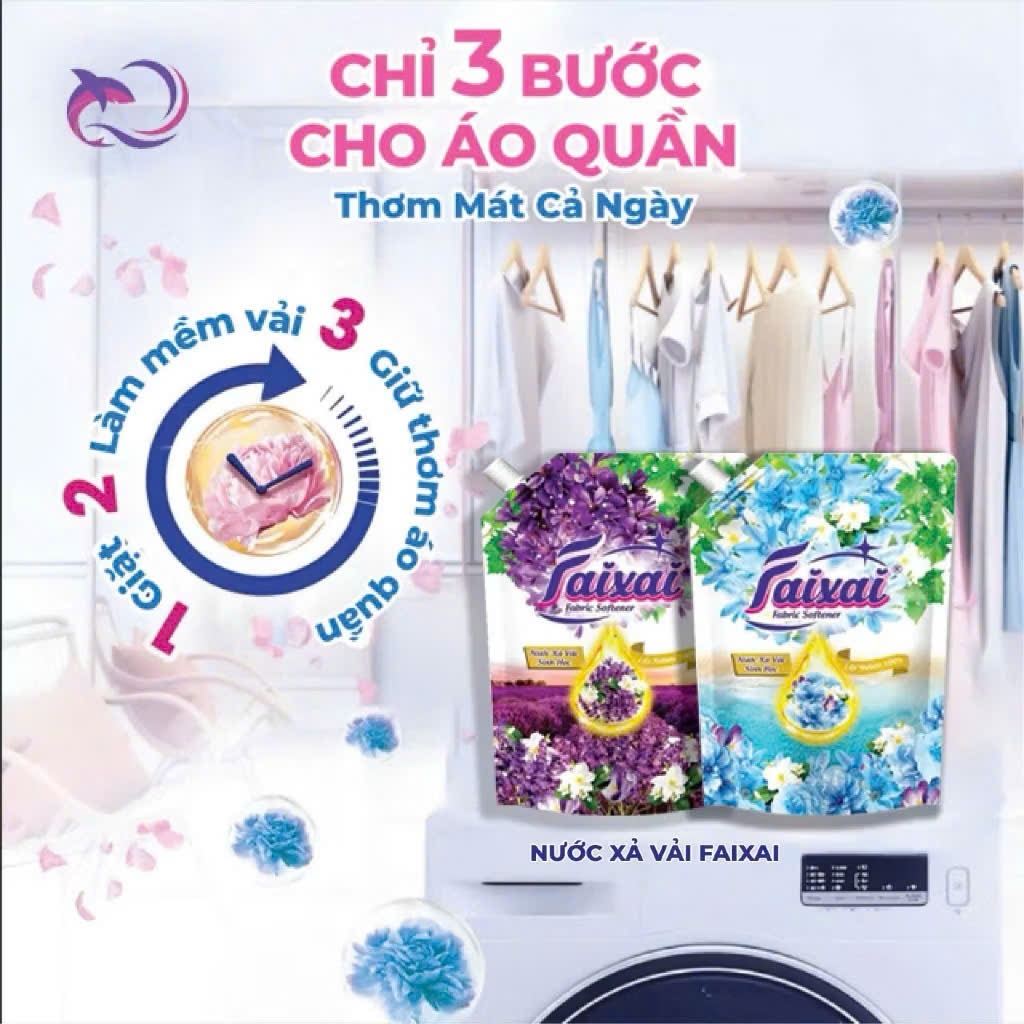 [ECG][COMBO] 2 Túi Nước Xả Vải Sinh Học 6in1 FAIXAI 1.6L