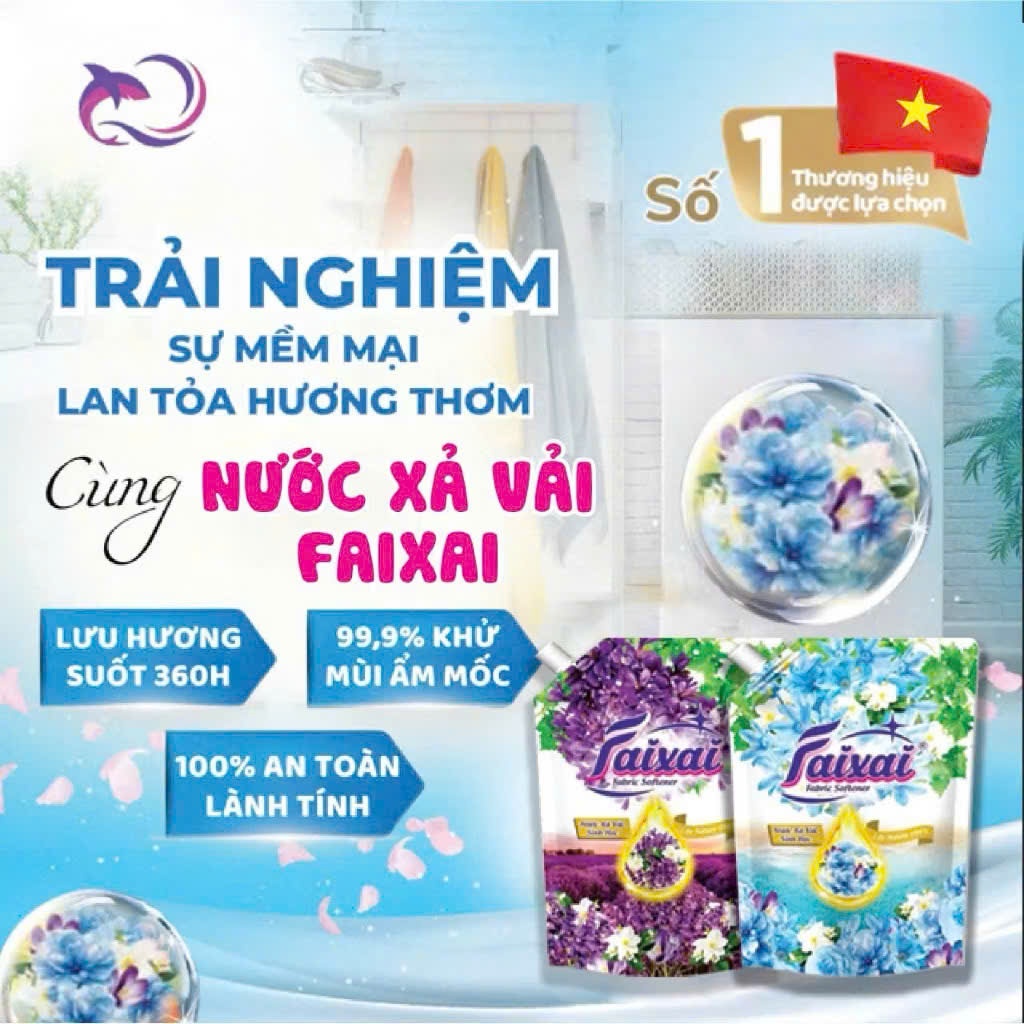 [ECG][COMBO] 2 Túi Nước Xả Vải Sinh Học 6in1 FAIXAI 1.6L