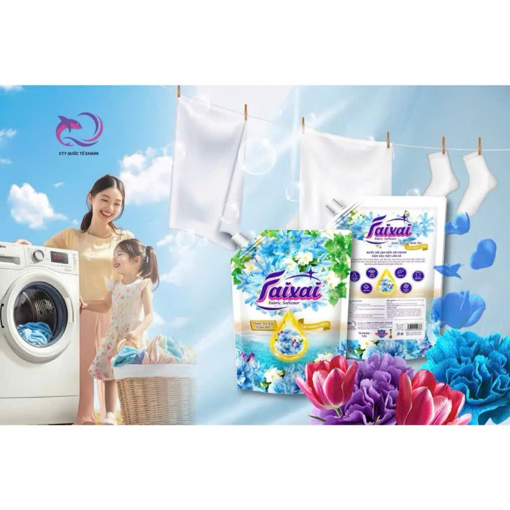 [ECG][COMBO] 2 Túi Nước Xả Vải Sinh Học 6in1 FAIXAI 1.6L