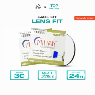 Tròng kính cận ANNA chống ánh sáng xanh và chống tia uv từ 0 đến 6 độ