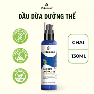 Dầu Dừa Dưỡng Thể Tinh Khiết Vitamin E Cofusion VIETCOCO Body Oil Dưỡng Da Dưỡng Tóc