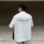Áo Sơ Mi Boxy Nam Nữ Ngắn Tay UNDERHATED Cổ Khóa Kéo Vải Tuytsi Kẻ Sọc Unisex ARTGOD HMA108