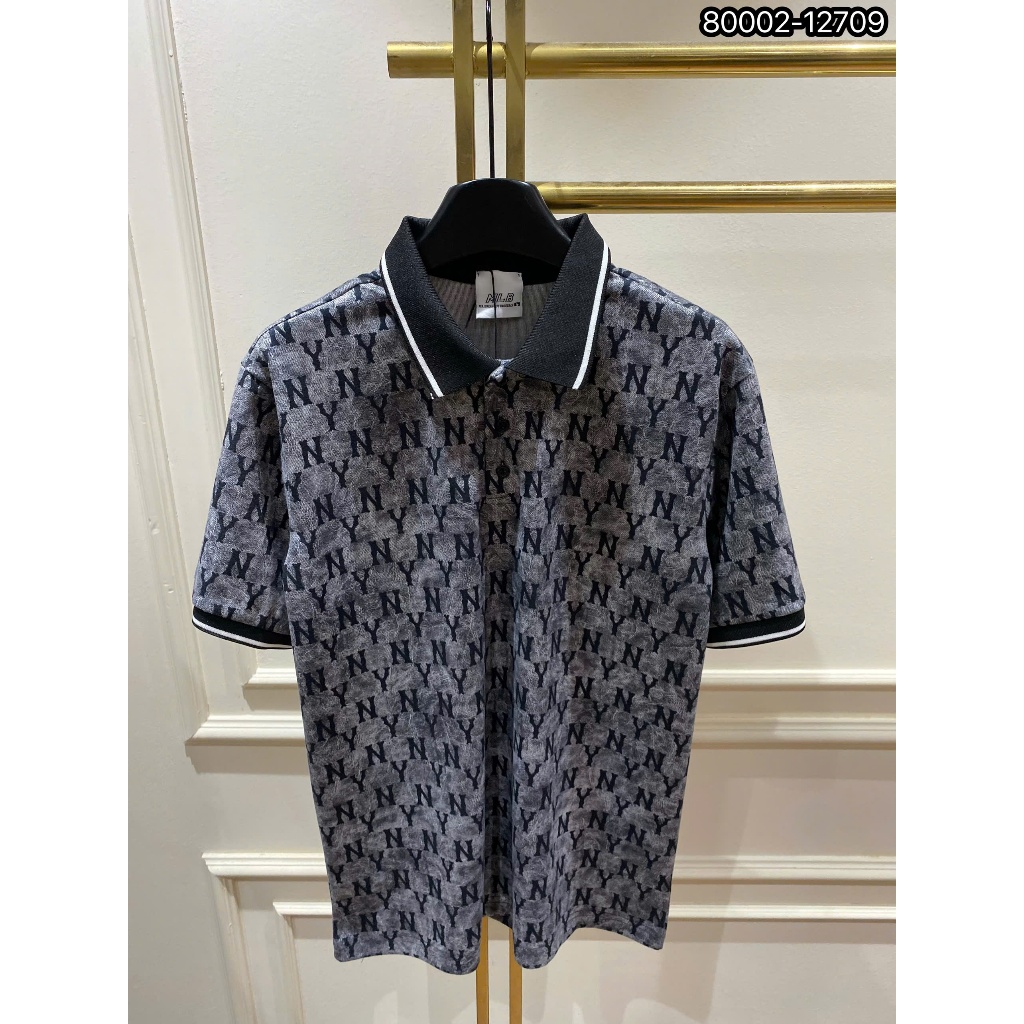 ÁO polo nam cổ tròn họa tiết tay ngắn phong cách trẻ trung chuẩn from