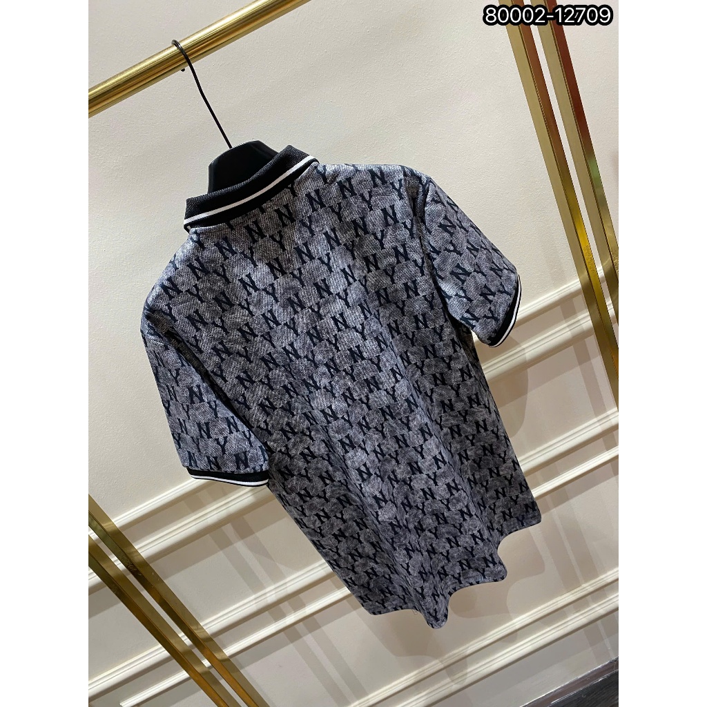 ÁO polo nam cổ tròn họa tiết tay ngắn phong cách trẻ trung chuẩn from