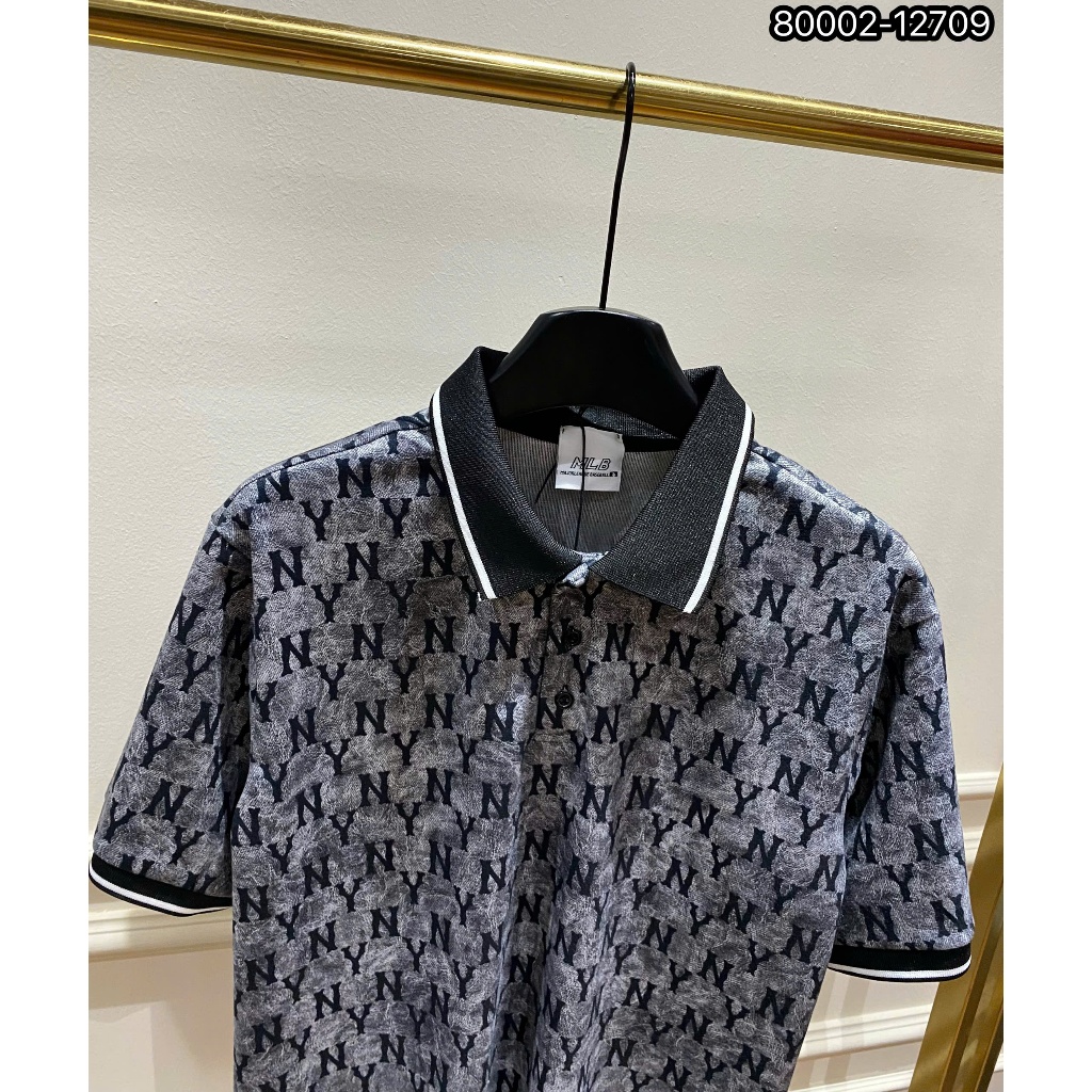 ÁO polo nam cổ tròn họa tiết tay ngắn phong cách trẻ trung chuẩn from