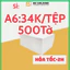 Giấy in nhiệt decal A6 TỆP 100×150mm dạng tệp in tem vận đơn mã vạch decal trắng