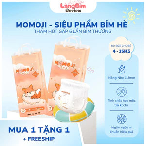 Tã Bỉm Quần/Dán Momoji Extra Plus Mềm Mại, Siêu Mỏng, Siêu Thâm Hút Đủ Size Cho Bé Từ 4 - 25kg Chính Hãng