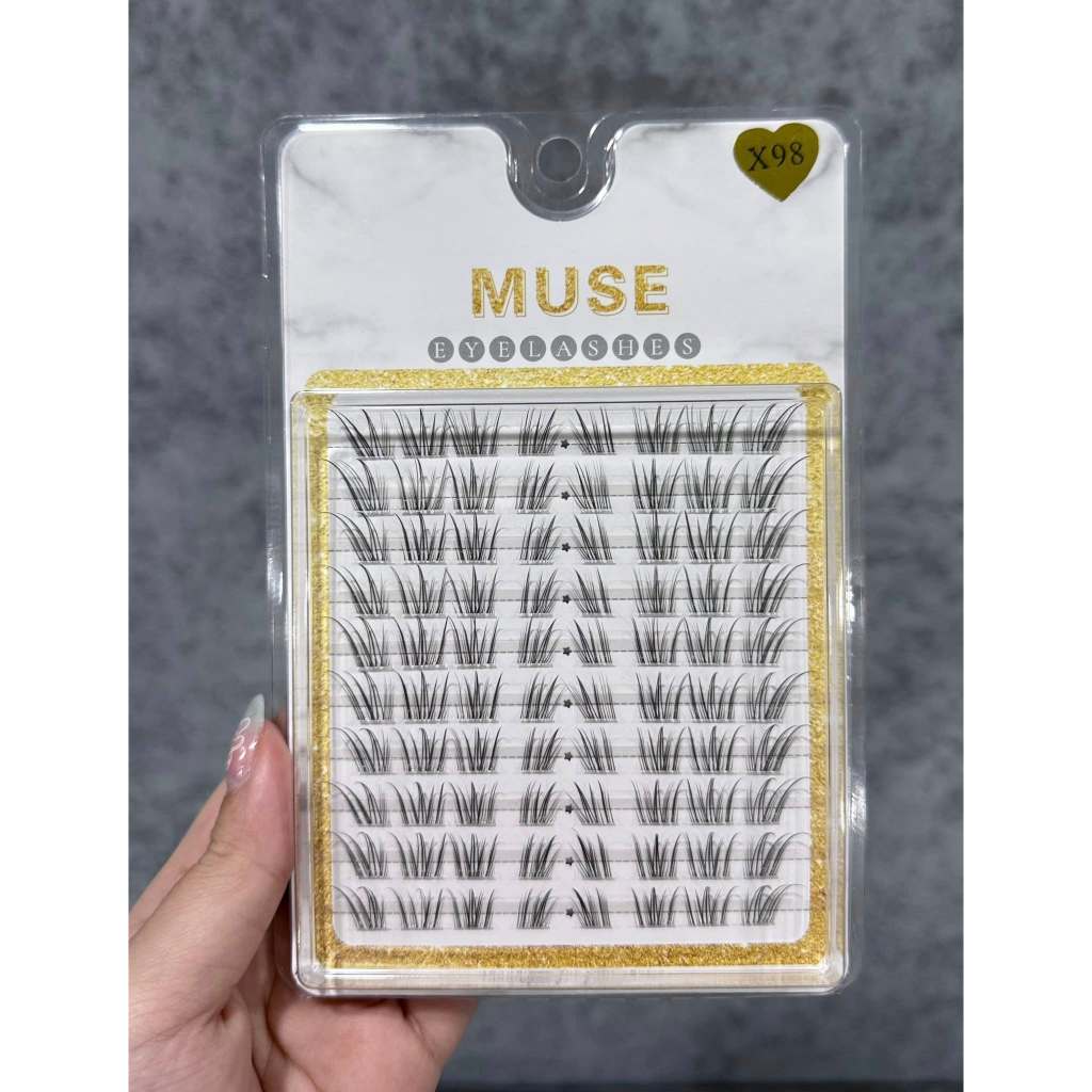 LeeVelvetLashes-MI MUSE- Mi X98-X56- Sợi mi mảnh, tự nhiên – giúp mắt to và rõ nét hơn