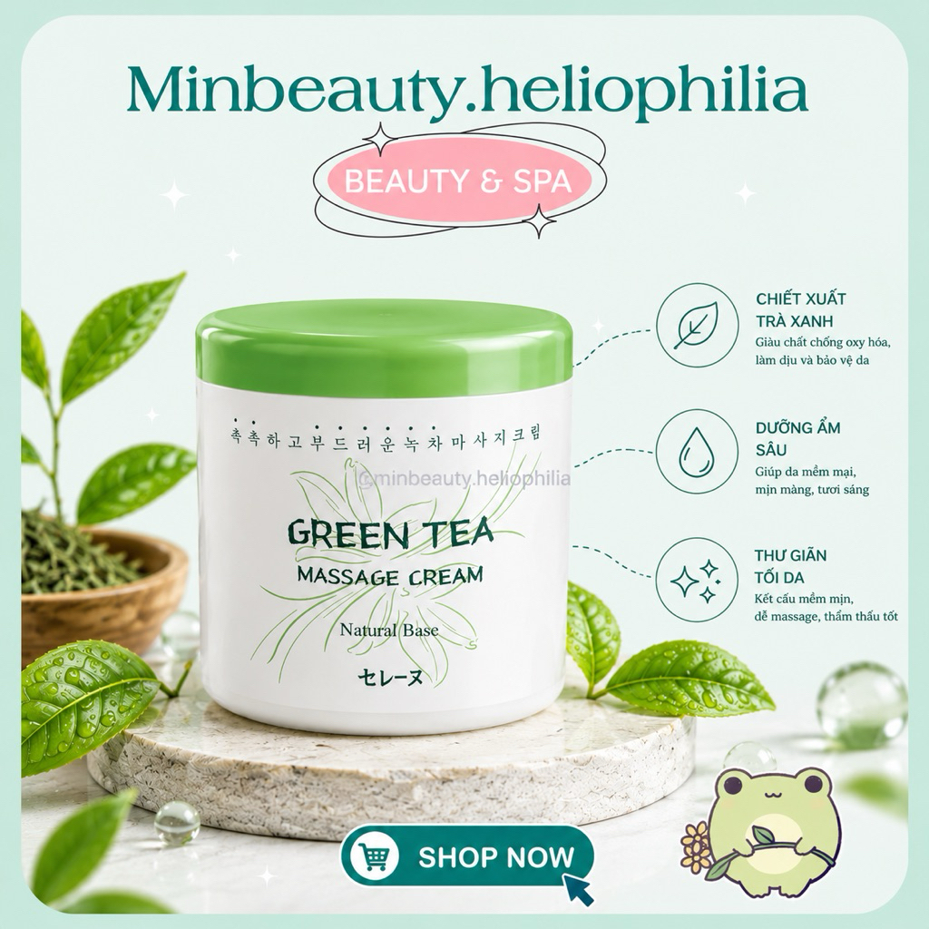Chính Hãng Công Ty MIRA] Kem Massage Mặt & Body MIRA AROMA Trà