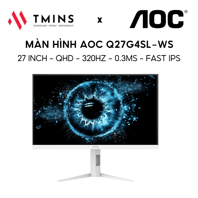 Màn hình Gaming AOC Q27G4SL-WS 27 inch /QHD /320Hz /0.3ms /Fast IPS - Hàng chính hãng. | BigBuy360 - bigbuy360.vn