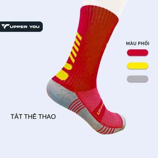Tất Thể Thao Chạy Bộ Cổ Cao Upper You SPM4001 - Tất Thể Thao Unisex Chống Trượt, Thấm Hút Mồ Hôi